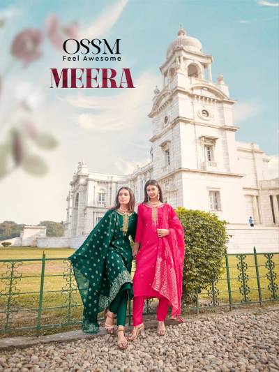 MEERA BY OSSM DESIGNER DOLA SILK SALWAR SUIT WHOLESALER IN INDIA